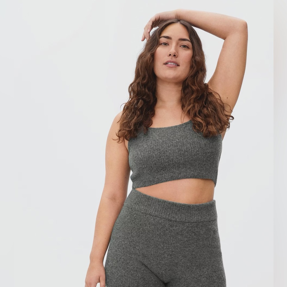 Everlane Charcoal Cozy Stretch Tank